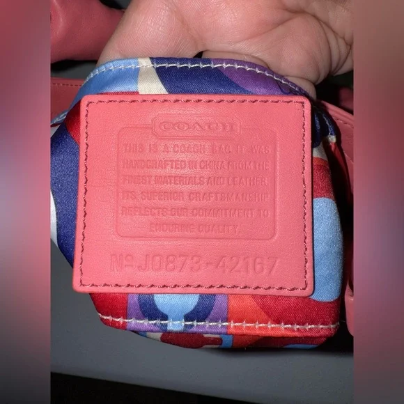 Coach Parker Resort Mini Pouch In Pink Smooth Leather - Picture 9 of 11